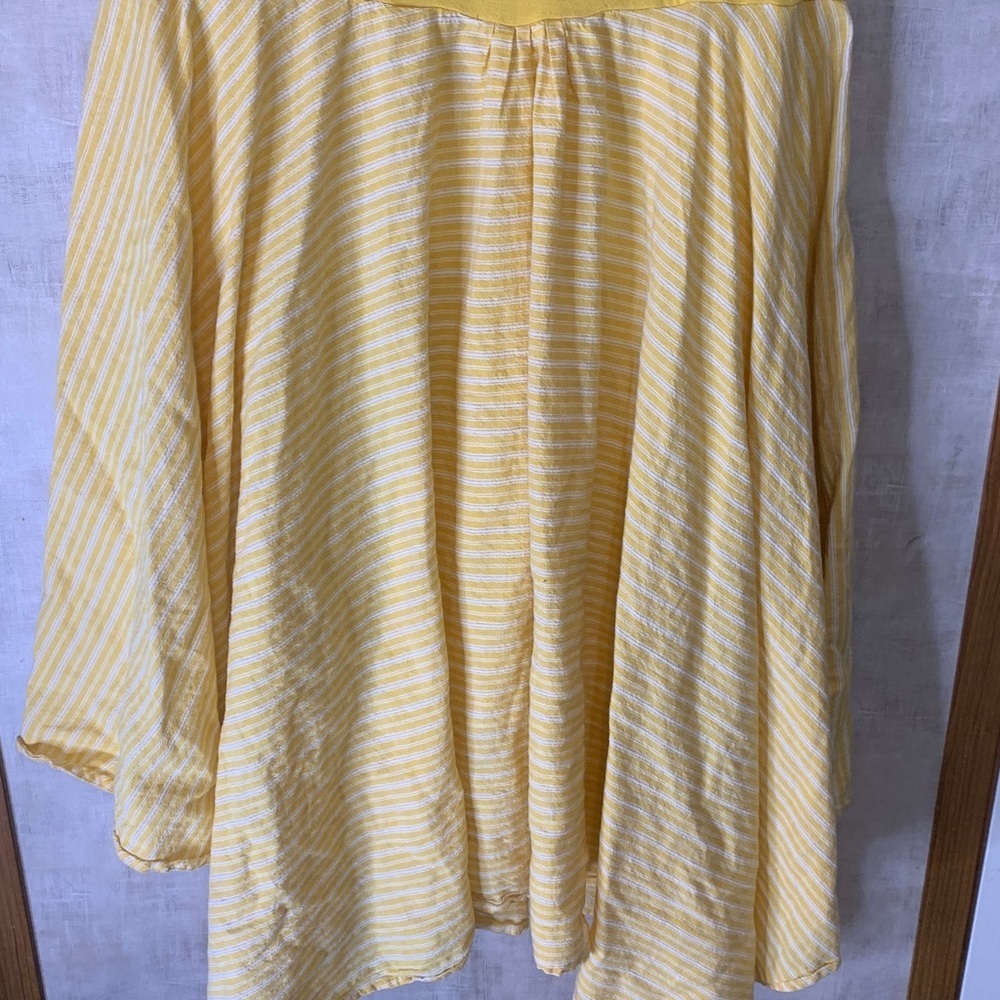Studio West Yellow striped tank dress size 3x - Picture 4 of 4